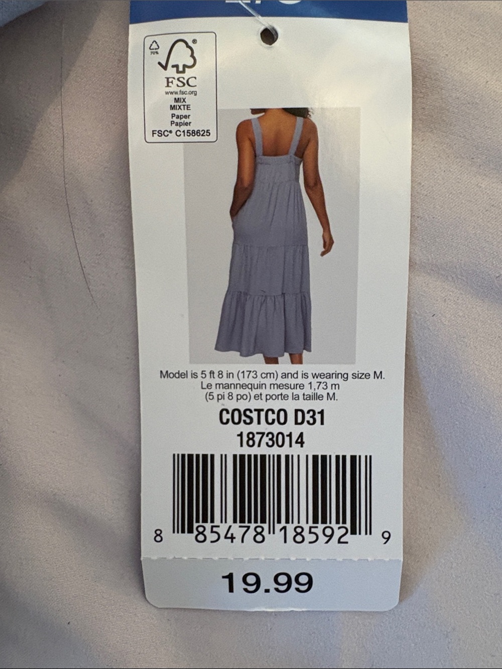 Light Blue Tiered Maxi Dress - Women - Picture 6 of 6